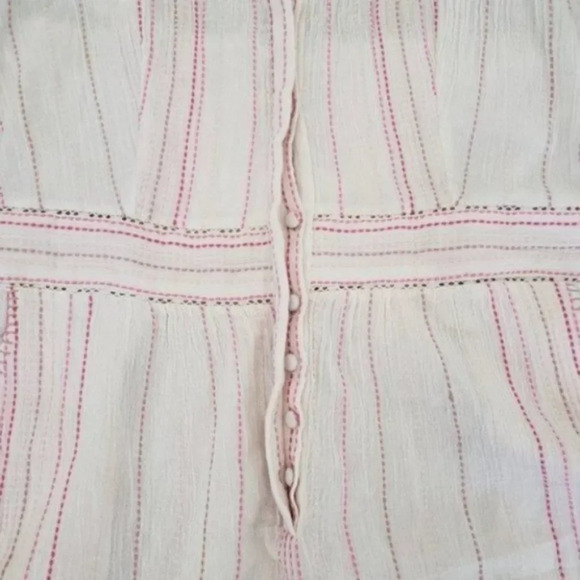 LoveShackFancy Lucy Striped Romper Pink White 'cloud' Size 10 NWT - Picture 10 of 16